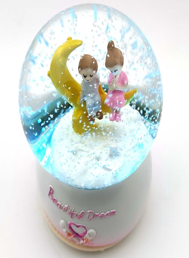 RedRoss Snow Globe Beautiful Dreams Motorized | Magical Flakes | Polyresin | Musical | Rotating Water | 17cm | 3 AAA Batteries - Image 5